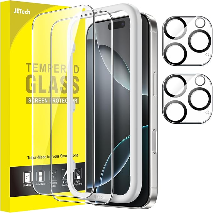 JETech Screen Protector for iPhone 16 Pro 6.3-Inch by JETech