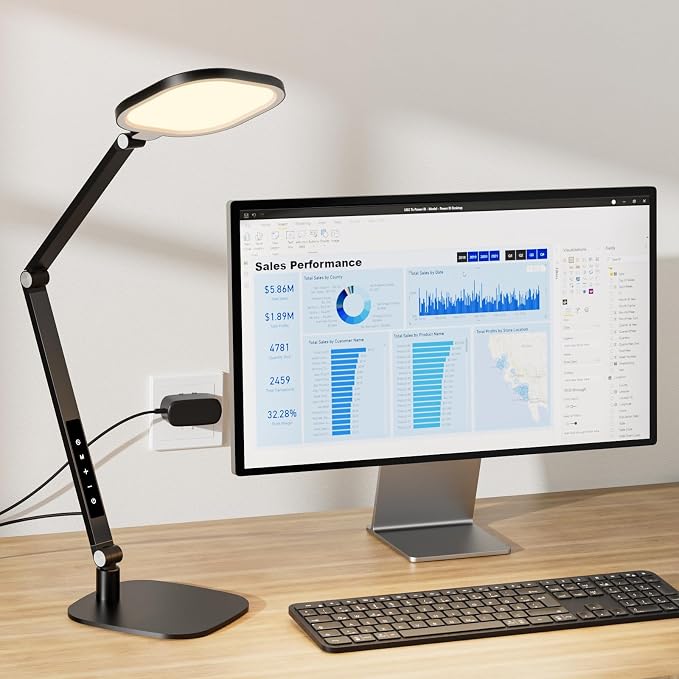 Desk Lamp for Home Office, 1200LM Computer Zoom Lighting - Image 8