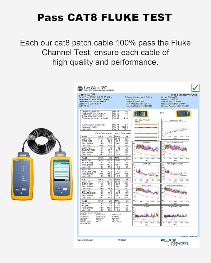 Yauhody CAT8 Ethernet Cables 150FT High Speed 40Gbps 2000MHz SFTP Internet - Image 6