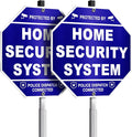 Protected By Home Security System Sign, 10 Inch Octagon Shape Reflective .040 by Dimarongton
