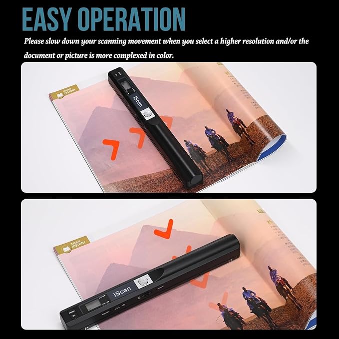 Portable Scanner for Photo A4 Document, Handheld Mobile Scanner - Image 4