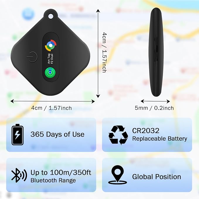 Dual System Bluetooth Tracker for iOS or Android-2 Packs, Compatible - Image 3