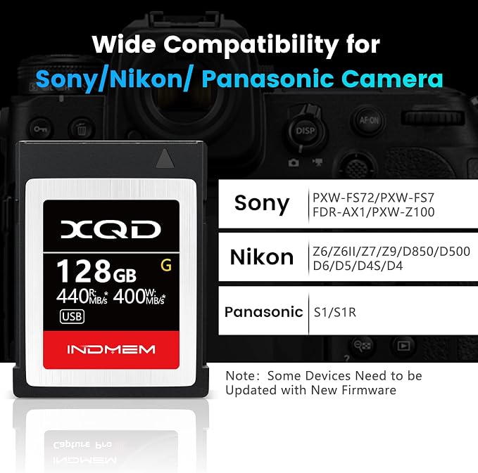 INDMEM XQD 128GB Memory Cards, 5X Tough MLC XQD Flash Memory Cards High Speed G - Image 6