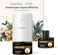 SF101 Pro Waterless Essential Oil Diffuser, Plug in Aromatherapy Diffuser & Non-Toxic air Freshener, 120-Day Natural Aroma Mist, Covers 1000 Sq Ft- Free 30ml Calm Serenity