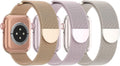 3 Pack Mesh Metal Band Compatible by Steezrd