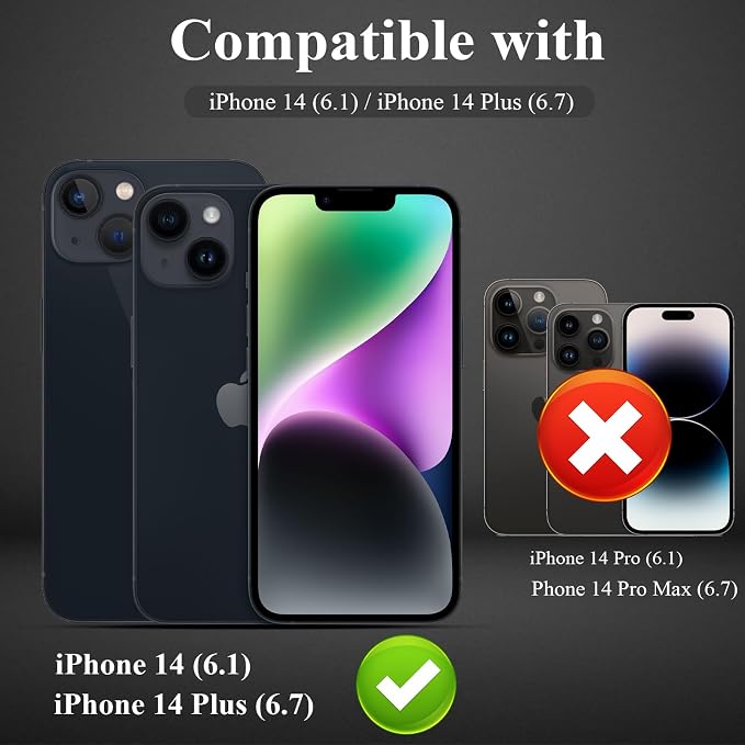 YWXTW [5 Pack Designed for iPhone 14 Camera Lens Protector, for iPhone 14 Plus - Image 2