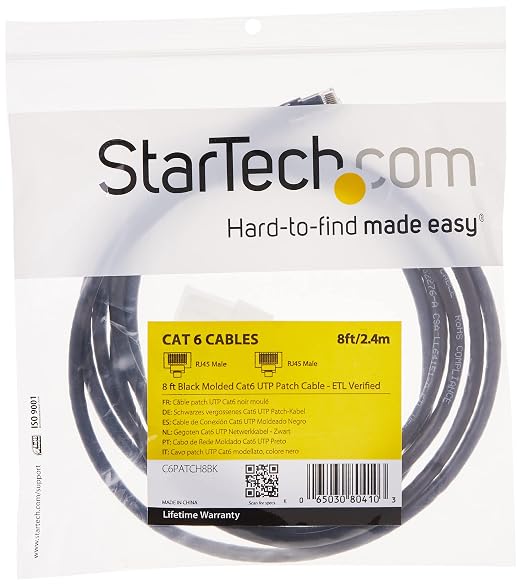 StarTech 8ft CAT6 Ethernet Cable - Image 4