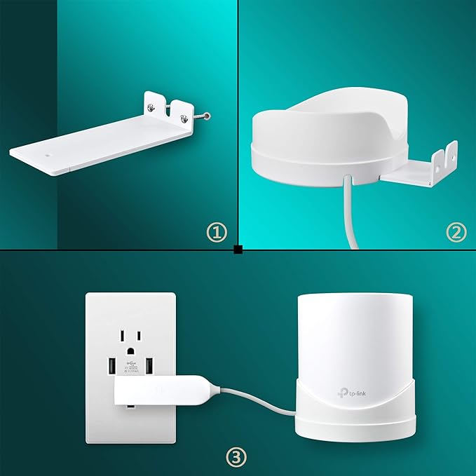Wall Mount Bracket for Deco X55, X55 Pro, X60 Mesh WiFi System（2 Pack - Image 4