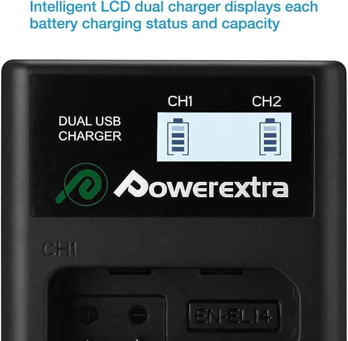 NP-FW50 Battery and Smart LCD Display Dual USB Charger Compatible - Image 5