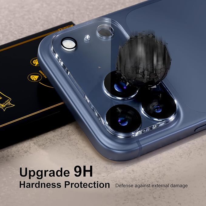 for 6 Pack iPhone 17 Pro Camera Lens Protector 9H Tempered Glass Camera Screen - Image 3