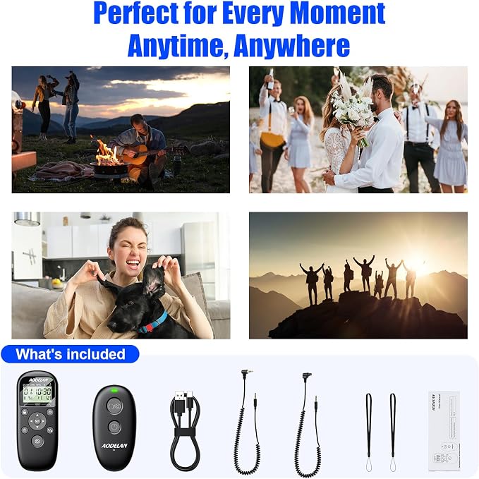 for Canon Cameras Wireless Rechargeable Timer Shutter Release Remote Control - Image 9