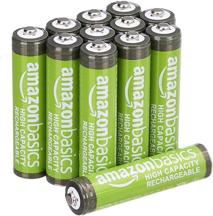 Amazon Basics 12-Pack Rechargeable AA NiMH Batteries, 2000 mAh, Low Self - Image 3