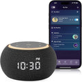 Hotmoon Alarm Clock with Sound Machine for Sleep, Luna Pro Dual-Stage Alarm, 507 Non Looping Sounds, Smart Night Light & Timer, Pink Green Brown White Noise Machine for Sleeping Adult Office Plug in
