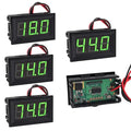 DiGiYes 5 Pack DC 5-120V Digital Mini Voltmeter 2 Wire 0.56 inch LED Display Panel Voltage Meter for Car Motorcycle Battery Monitor (Green)