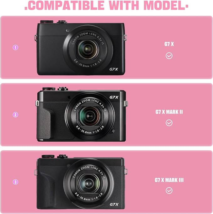Camera Case for Canon PowerShot G7X Mark III/ G7 X Mark II/ SX740 hs Digital - Image 3