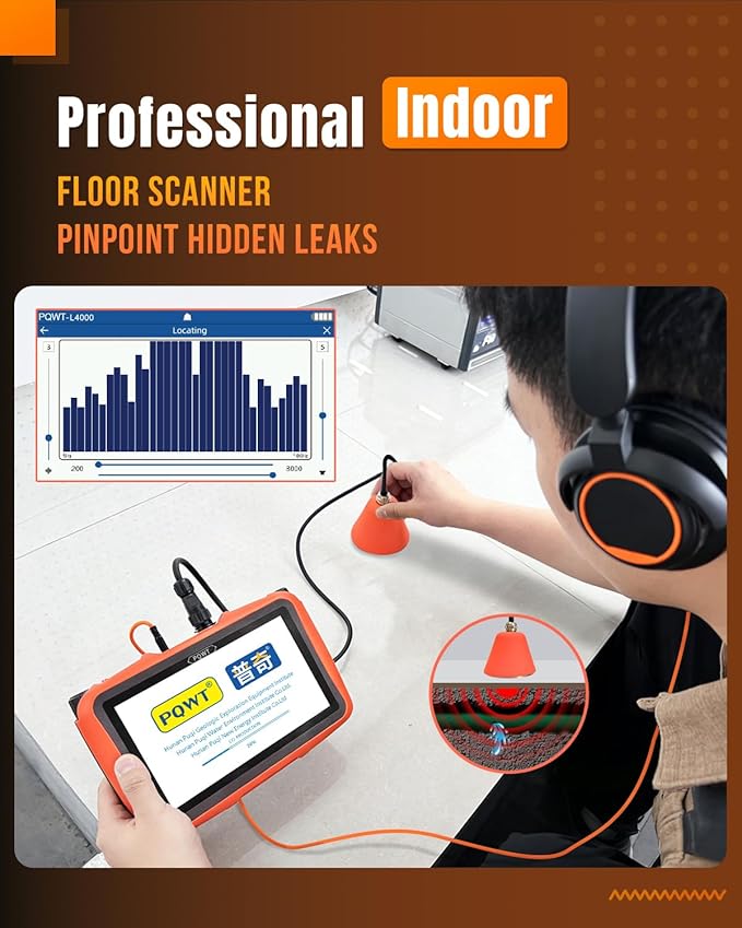 Underground Water Leak Detector, Indoor/Outdoor Plumber Leak Detector 5m Depth - Image 3