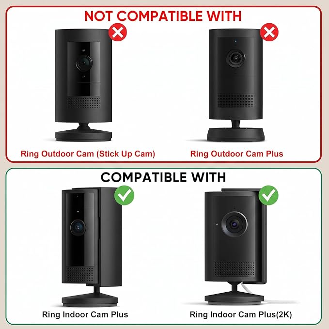 2 Pack Adhesive Indoor Wall Mount, Two Ways Easy Installation - Image 2