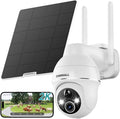 ZUMIMALL 4G LTE Cellular Security Camera, No WiFi Outdoor Camera Wireless, Solar Powered Off Grid Cameras, 360° Live View, 2K Color Night Vision, PIR Motion Sensor, 2 Way Talk, Built in SIM Card