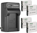 Kastar 4-Pack Battery and AC Wall Charger Replacement by Kastar