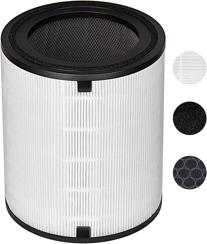 Tablenco for LEVOIT LV-H133 Air Purifier Replacement Filter Set -True and Activated Carbon Filters -Compatible with Tablenco LV-H133-RF Filter Set for 3-in-1 LV-H133 Air Purifier