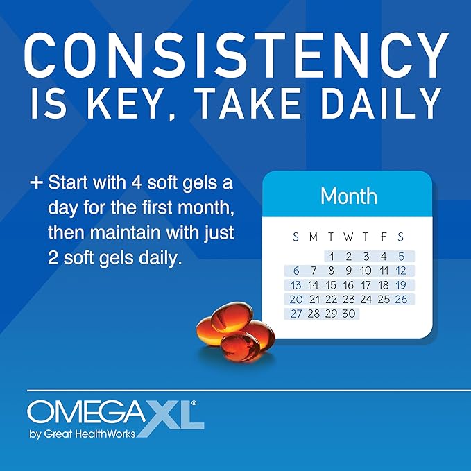 OmegaXL Joint Support Supplement - Natural Muscle Support, Green Lipped Mussel Oil, Soft Gel Pills, Drug-Free, 300 Count