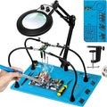 10X Magnifying Glass with Light and Stand, Helping Hands Soldering Station by HOME