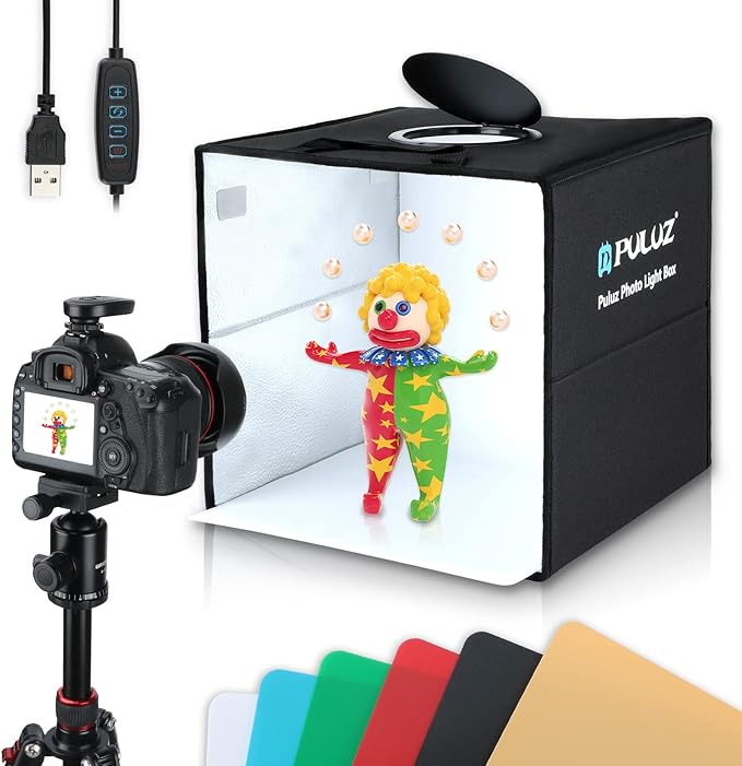 Photo Box, PULUZ Mini Folding Lightbox Portable Light Box Photography Shooting by PULUZ