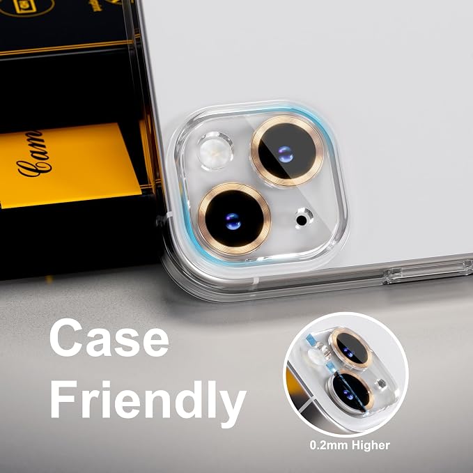 for 6 Pack iPhone 15 / iPhone 15 Plus Camera Lens Protector 9H Tempered Glass - Image 6