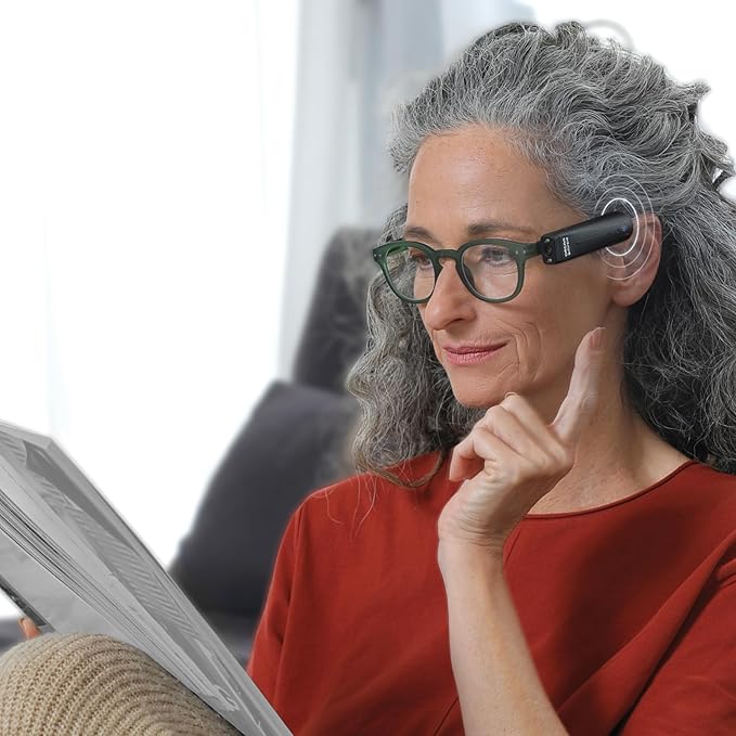 OrCam MyEye 2 Pro 2024. Advanced Wearable Artificial Intelligence Device with Assistive Capabilities: Voice/Gesture/Touch Control, Reads from Any Surface & Text Point