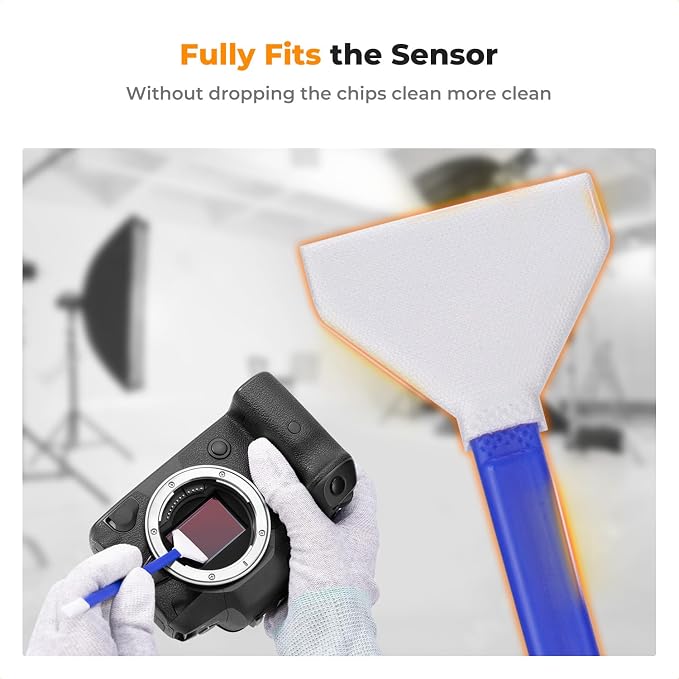 K&F CONCEPT 2-1 24mm Full Frame Sensor Cleaning Swab, Viewfinder Cleaning Swab - Image 4