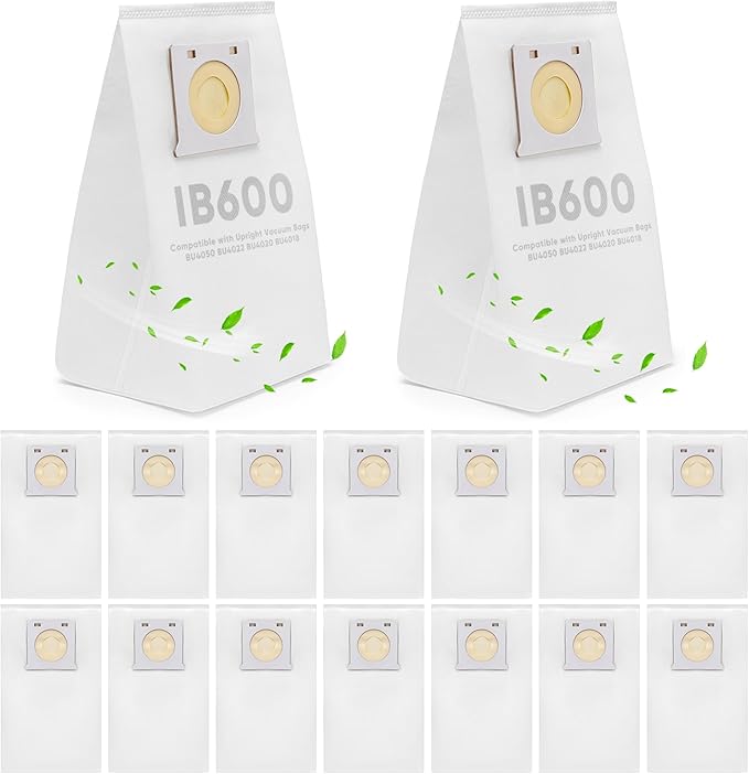 LBLVBNEWD 16 Pack IB600 HEPA Vacuum Bags for Kenmore Intuition Upright Vacuum Cleaner - Compatible with Kenmore Intuition Vacuum Bags BU4018 BU4020 BU4021 BU4022 BU4050