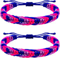 Nanafast Titanium Stainless Steel Rainbow LGBT Pride Bracelet Handmade Braided by Nanafast