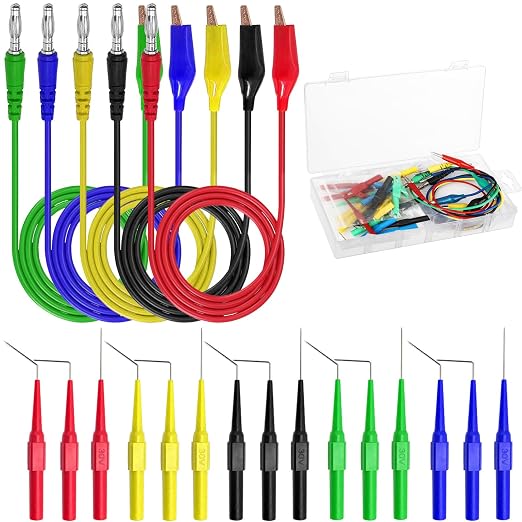 Linkhood 21PCS Back Probe Kit, Banana Plug to Copper Alligator Clip Automotive by Linkhood