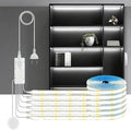 12V COB LED Strip Lights Kit,3.3Ft 6-in-1 Self-Adhesive LED Under Cabinet Lighting with 36W Adapter Dimmable Touch Switch for Acoustic Panel, Display Cabinets, Wardrobes,Cabinets, Showcase Lighting