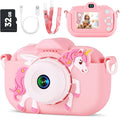 Kids Camera Toys for Ages 3 4 5 6 7 8 9 Girls, 48MP Dual Lens Toddler Digital by YEEHAO