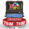 HBUDS Sewer Camera, Self Leveling Drain Camera 165ft with Meter Counter, 7mm Thick Cable, 9" HD Screen 1080P Plumbing Cameras Snake with Light, 5100mAh Battery Duct Pipe Video Inspection Cam DVR 32GB