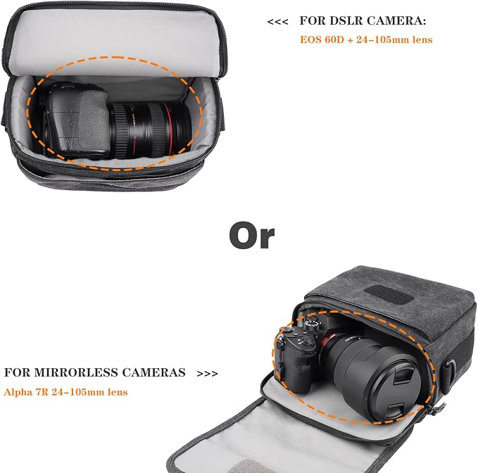 Besnfoto Camera Bag Purse Small Messenger Shoulder Bag - Image 2