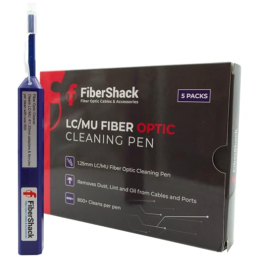 Fibershack - 1.25mm LC Fiber Cleaner Pen - 5 Pack - LC Fiber Optic Cleaning Pen - Image 6