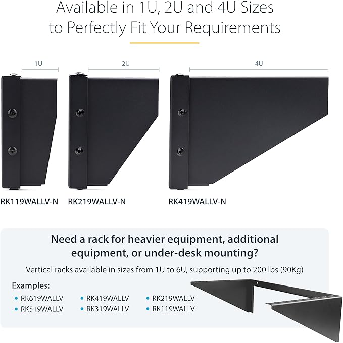 StarTech.com 2U Vertical Wall-Mount Bracket - Image 6