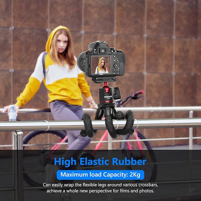 NEEWER Camera Tripod with Remote, Mini Flexible Vlog Phone Tripod Stand with - Image 6