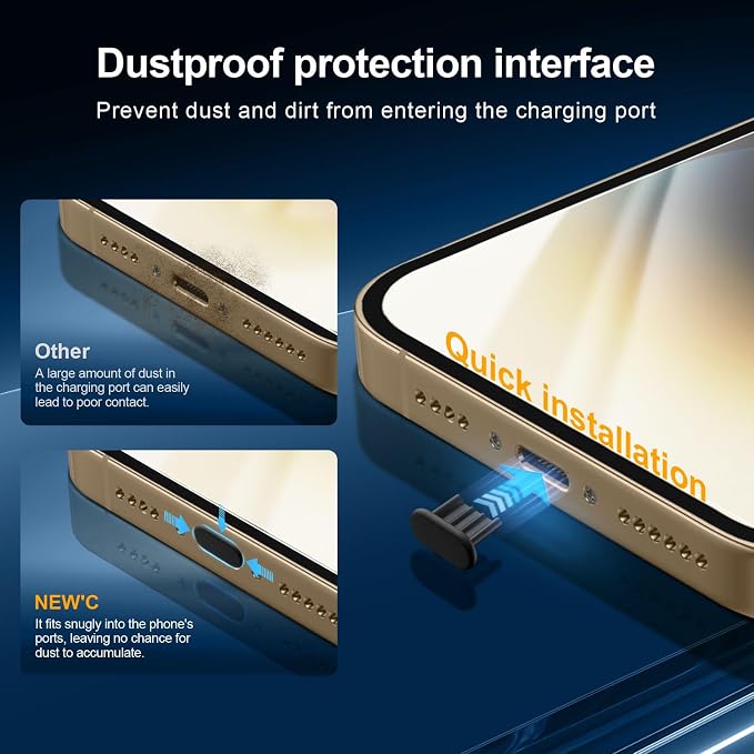 NEW'C 3x for iPhone 14 Pro Screen Protector+ 3x Camera Lens Protector, Sensor - Image 6