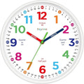 Roymnie12 Inch Wall Clock for Kids Learning to Tell Time Easily Analog Non by Unknown
