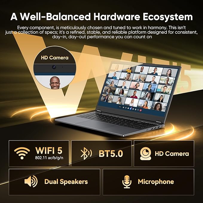 Moxalc Laptop Computer, 15.6" 16GB RAM 512GB SSD AMD Ryzen R3 3200U(up to 3.5 GHz) Radeon Vega 3 360° Yoga FHD IPS Touchscreen Notebook Win 11 Pro Office Suite 2.4G&5G WiFi 5 BT 5.0 Blacklit Keyboard
