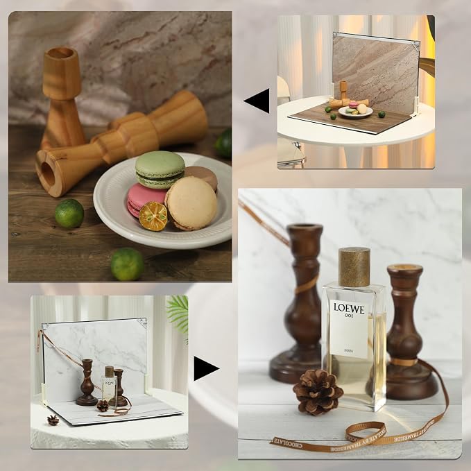 Photo Backdrop Board for Product Photography, Double-Sided Flat Lay Props for - Image 2