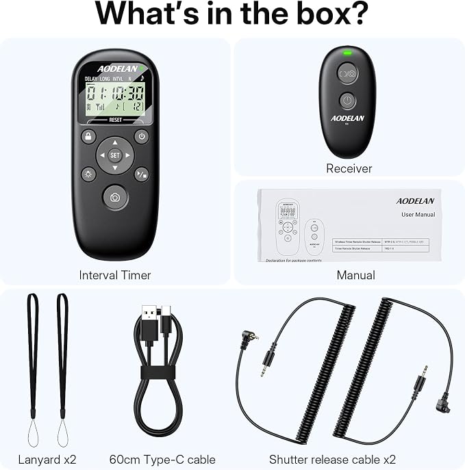 for Canon Camera Rechargeable Remote Shutter Release - Image 9