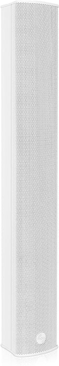 Sound Town Weatherproof Compact Aluminum Line Array Column Speaker with Wall Mount Bracket, 6 x 3 Woofers, 4 x 1.2 Dome Tweeters, White, for Church, Indoor & Outdoor Installation (CARPO-M64W)
