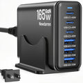 165W GaN USB C Charging Station, 6-Port Desktop Charger by Unknown