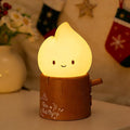 Tarinks Stump Fire Night Light, Flameless Candles Lamp, Torch Stump Light, Rechargeable Silicone Flame lamp, Cute Night Light for Bedroom, Outdoor, Camp, Funny Gifts for Kids Teens Adults