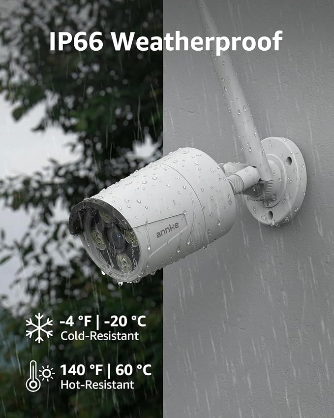 ANNKE 2-Pack Indoor/Outdoor 5MP Bullet Wireless Security Camera - Image 4