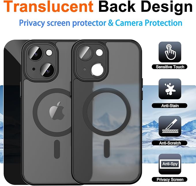 for iPhone 14 Plus Case with Privacy Screen Protector and Camera Protection - Image 2